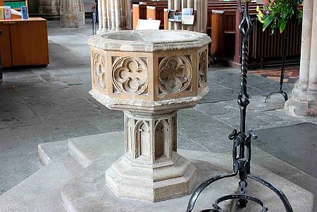 Wells St Cuthbert - The Font